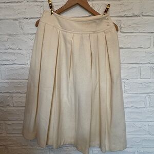 Vintage wool pleated skirt
